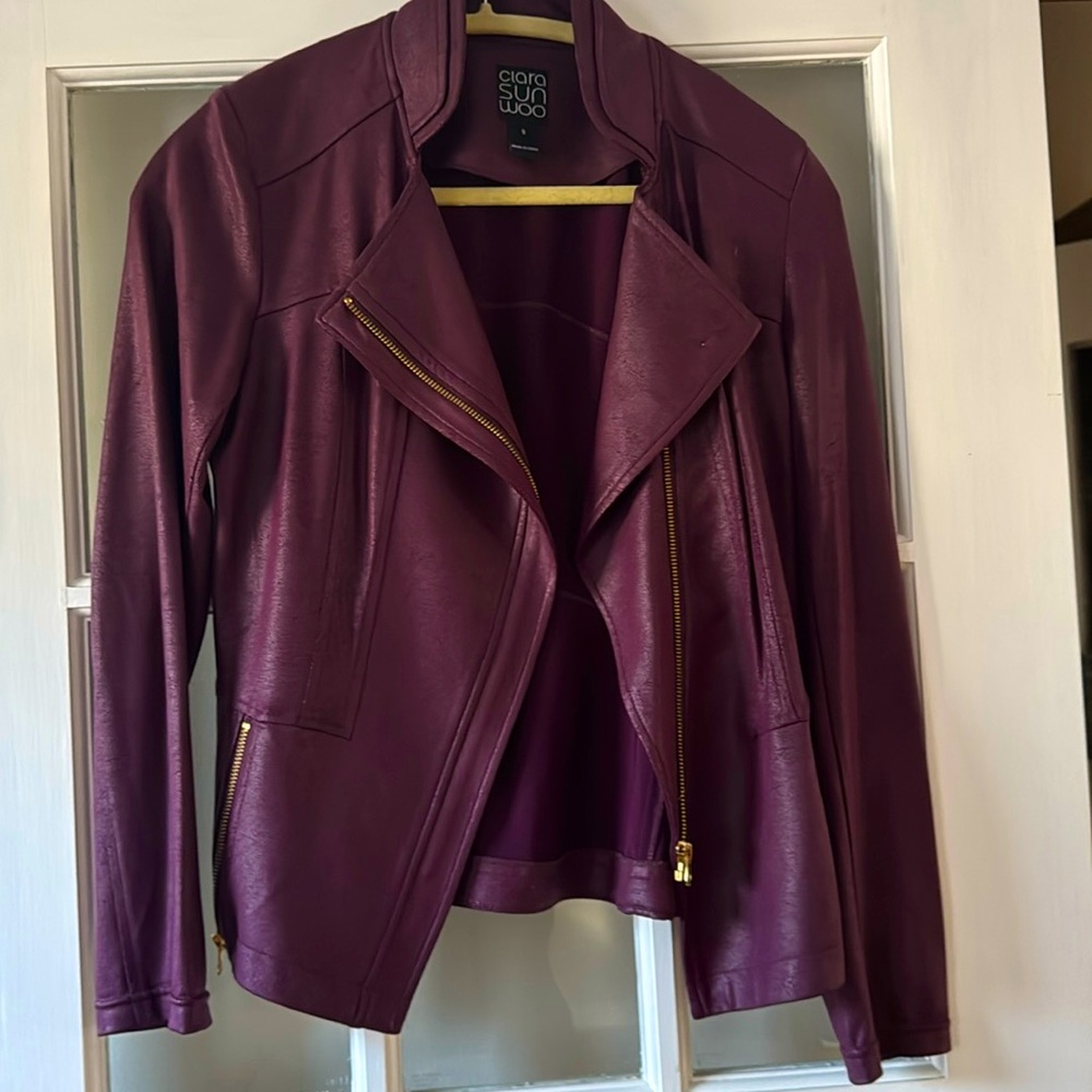 Clara Sunwoo  liquid leather jacket size small